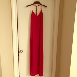 Chain T-strap Maxi Dress Cover Up